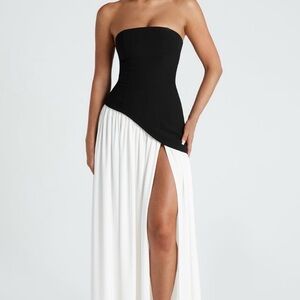 Maliyah Black and White Dress